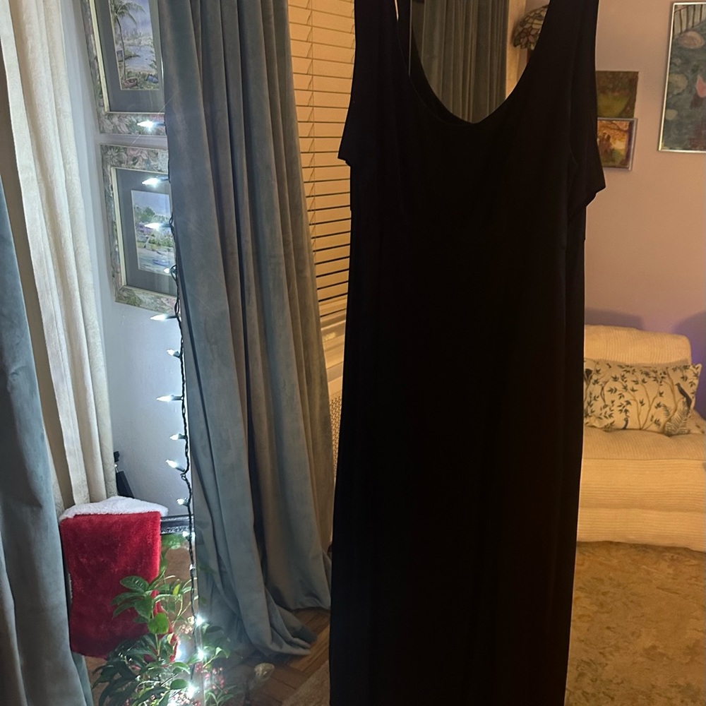 Rampage Classic Black Satin Dress